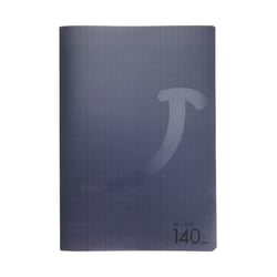 Cahier polypro 21 x 29,7 cm 140 pages grands carreaux Cultura - Gris