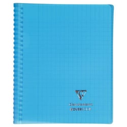 1 cahier polypro à spirales - Format A4 21 x 29.7 cm - Koverbook - Clairefontaine - 160 pages lignées - Coloris assortis