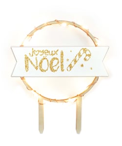 CAKE TOPPER LED JOYEUX NOEL LED JOYEUX NOEL