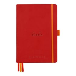 Carnet - Format A5 14.8 x 21 cm - Goalbook - Rhodia - 240 pages pointillées - Rouge coquelicot