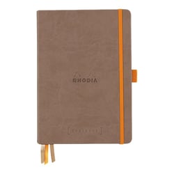 Carnet - Format A5 14.8 x 21 cm - Goalbook - Rhodia - 240 pages pointillées - Taupe