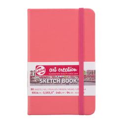 Carnet de croquis - 9 x 14 cm - Sketchbook - Talens Art Creation - 80 pages unies - Corail