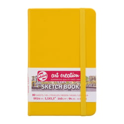 Carnet de croquis - 9 x 14 cm - Sketchbook - Talens Art Creation - 80 pages unies - Jaune