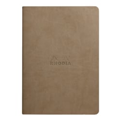 Carnet - Format A5 14.8 x 21 cm - Rhodiarama - Rhodia - 64 pages pointillées - Taupe