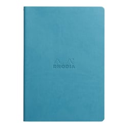 Carnet - Format A5 14.8 x 21 cm - Rhodiarama - Rhodia - 64 pages pointillées - Turquoise