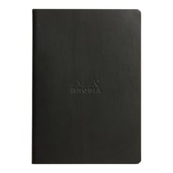 Carnet - Format A5 14.8 x 21 cm - Rhodiarama - Rhodia - 64 pages lignées - Noir