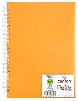 CANSON - Cahier de notes - reliure à anneaux métalliques - A5 - 50