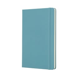 Carnet - 13 x 21 cm - Moleskine - Pages unies - Bleu lagon