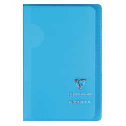 1 cahier polypro - 9 x 14 cm - Koverbook - Clairefontaine - 96 pages petits carreaux - Coloris assortis