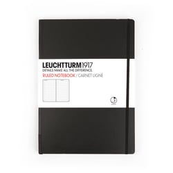 Carnet Leuchtturm1917 - Noir - A5 14,5 x 21 cm - 251 pages numérotées lignées