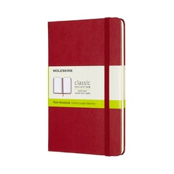 Carnet - 11.5 x 17.5 cm - Moleskine - Pages unies - Rouge écarlate