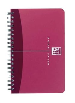Carnet reliure intégrale polypropylène 11x17 cm 180 pages ligné Oxford