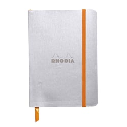 Carnet Clairefontaine - Argent - 10 x 14 cm - Rhodiarama - Rhodia - 144 pages lignées