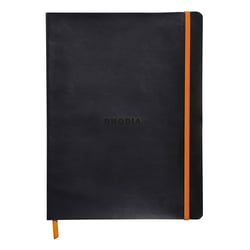 Carnet - 19 x 25 cm - Rhodiarama - Rhodia - 160 pages lignées - Noir