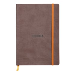 Carnet souple Rhodia - Format A5 14.8 x 21 cm - Rhodiarama - 160 pages lignées - Chocolat