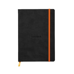 Carnet - Format A5 14.8 x 21 cm - Rhodiarama - Rhodia - 160 pages lignées - Noir