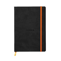 Carnet - Format A5 14.8 x 21 cm - Rhodiarama - Rhodia - 160 pages pointillées - Noir