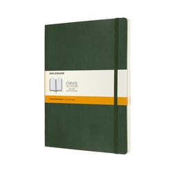 Carnet- 19 x 25 cm - Moleskine- Pages lignées - Vert mythe