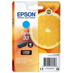 Cartouche d'encre n°T33 Orange - cyan - Epson