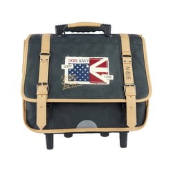 Cartable à roulettes CP-CE1 38 cm IKKS - Navy - Gris