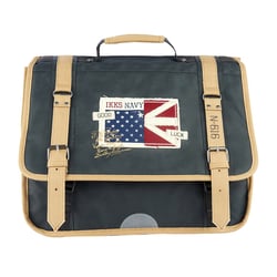 Cartable IKKS Navy - Gris - 41 cm - 2 compartiments