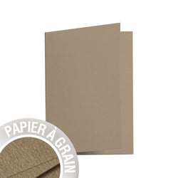 5 cartes pliées Grain de Pollen 105x148 mm - ficelle