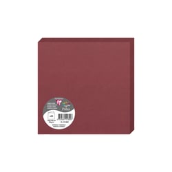 25 cartes pliées Pollen 160x160 mm  - Bordeaux
