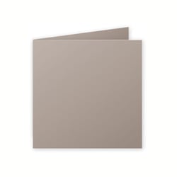25 cartes pliées Pollen 135x135 mm  - Gris acier