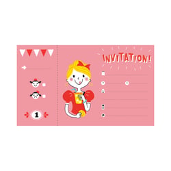 Carnet - 12 invitations - Princesses