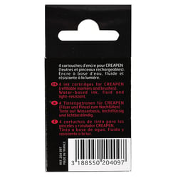 Herbin CREAPEN - Cartouche d'encre - noir - encre à l'eau - pack de 4