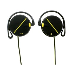 ECOUTEURS CLIP SPORT NOIR/JAUNE