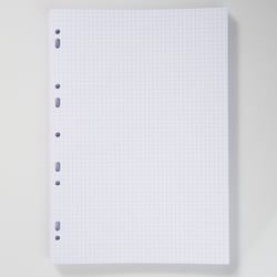 Feuilles simple format A4 21x29.7 100p grands carreaux Séyès - Blanc