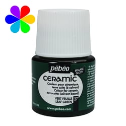 Pot 45 ml peinture céramique Pébéo Setacolor Ceramic - Vert feuille