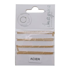 Chaine en acier inoxydable doré - 1 m
