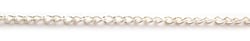 Chaîne à maille de 2 mm - 1 mètre - Argent
