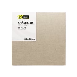 Châssis - toile 3D 100% lin Monali - 30 x 30 cm