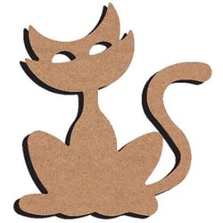 Chat crap à décorer 15 cm
