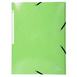 Chemise à élastique 3 rabats A4 - Maxi Capacity - Carton - Exacompta - Vert anis