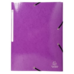 Chemise à élastique 3 rabats A4 - Maxi Capacity - Carton - Exacompta - Violet