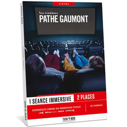 Coffret cadeau Tick'nBox - Les cinémas Pathé Gaumont - 1 ou 2 personnes