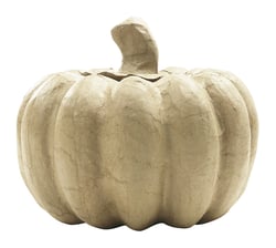 Support à décorer Décopatch  - Halloween boîte citrouille - Papier mâché