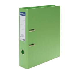 Classeur à levier A4 - Dos 70 mm - Carton et polypropylène - Vert clair - Cultura