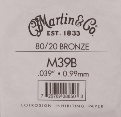Corde de guitare Folk - M175 - tirant 39 - Martin