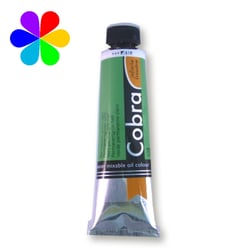Peinture à l'huile  Cobra - n°618 S3 - vert permanent clair
