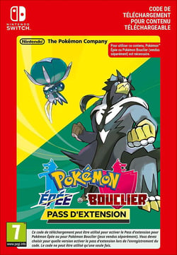 Code de téléchargement  - Pass d’Extension Pokémon Epée & Bouclier - Nintendo Switch
