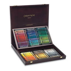 Coffret bois Neocolor II 84 couleurs - Caran d'Ache