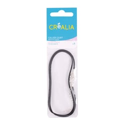 Collier court cuir 1,5 mm Créalia - Noir