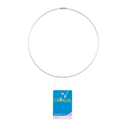Collier ras du cou cable Créalia - Argenté