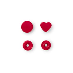 Boutons Pression Color Snaps - Rouge - 12.4 mm