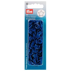Boutons Pression Color Snaps - bleu étoile - 12.4 mm
